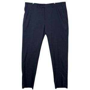 Michael Kors Navy Blue Textured Dress Pants Size 36 x‎ 30
